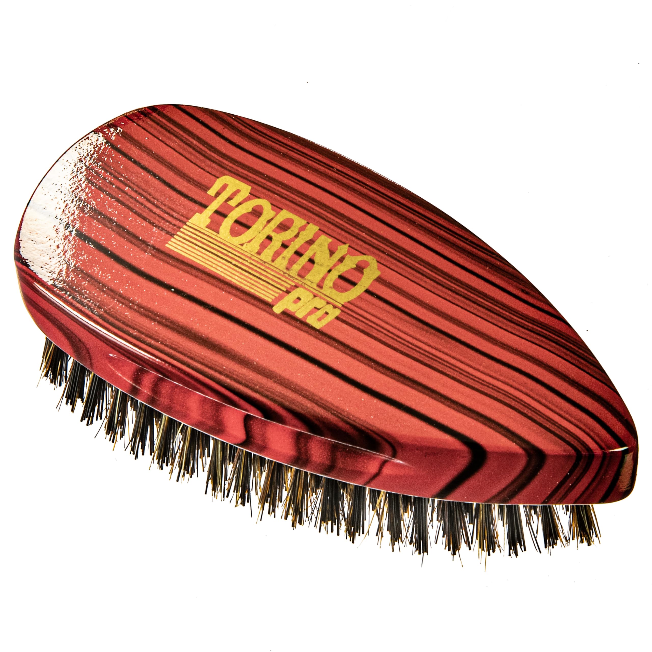 Torino Pro Wave Brush #905- Pointy Palm Medium Hard bristles - Reinforced bristles -Patented Design- Great for wolfing to manage your 360 Waves