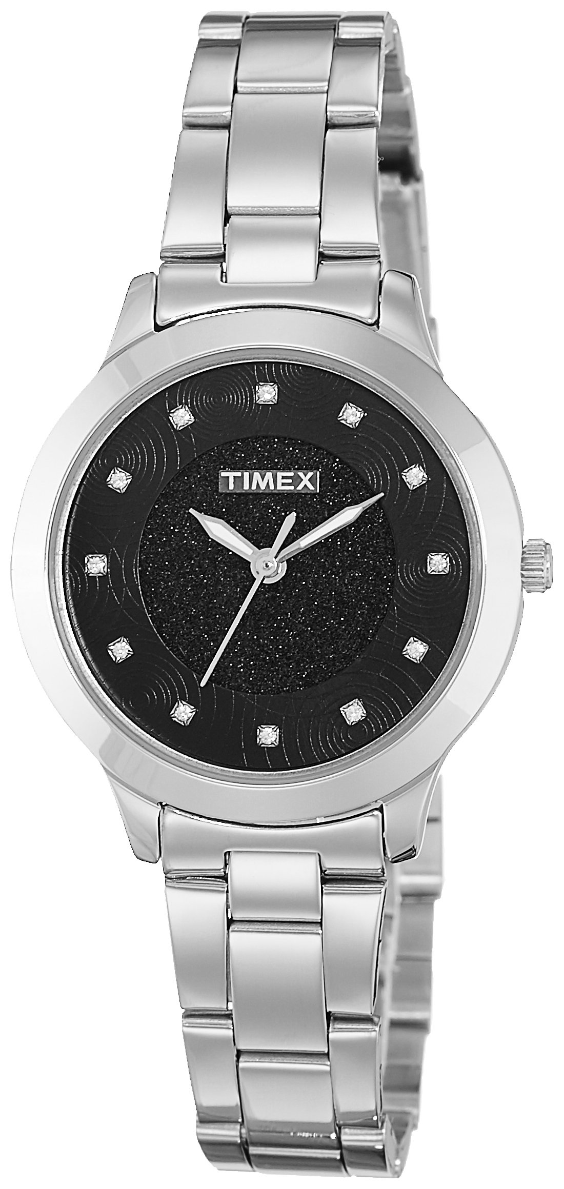 Timex Women Stainless Steel Analog Black Dial Watch-Tw000T612, Band Color-Silver (B073P9B18L) Amazon Price History, Amazon Price Tracker