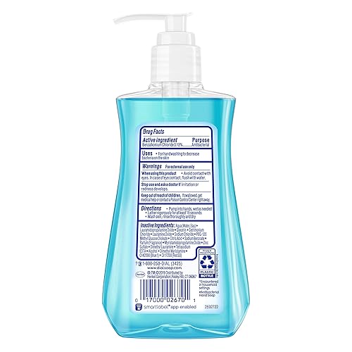 Miniatura 3 de Dial Jabón líquido antibacteriano para manos agua de manantial, 7.5 onzas, azul, 12 unidades