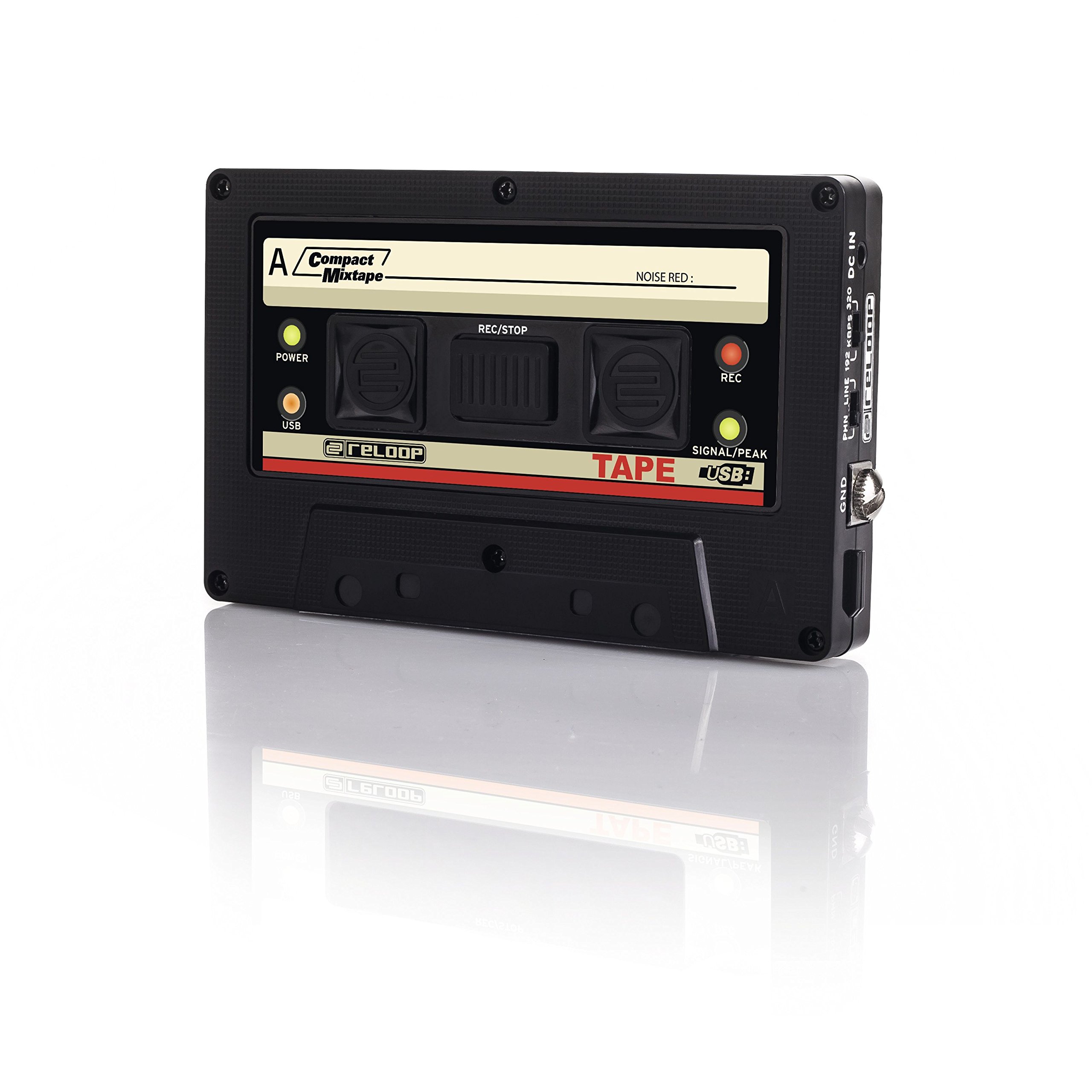 reloop Tape Recorder Encoder zum digitalisieren von Schallplatten und für DJ, schwarz