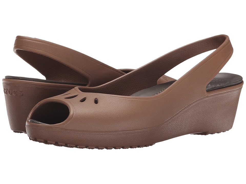 

Crocs Mabyn Mini Wedge (Bronze) Women's Wedge Shoes