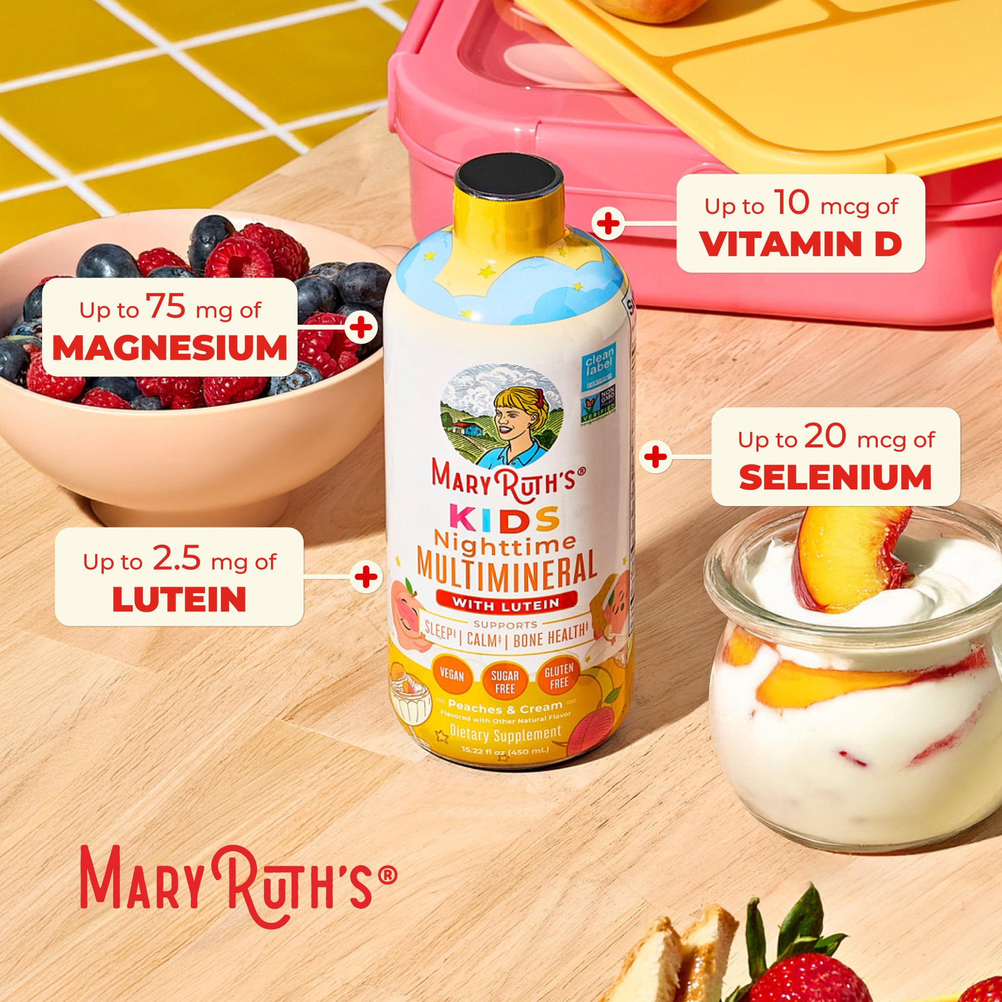 MaryRuth's Kids Liquid Nighttime Multimineral, Bone Health, 15.22 Fl Oz — Amazon image 6