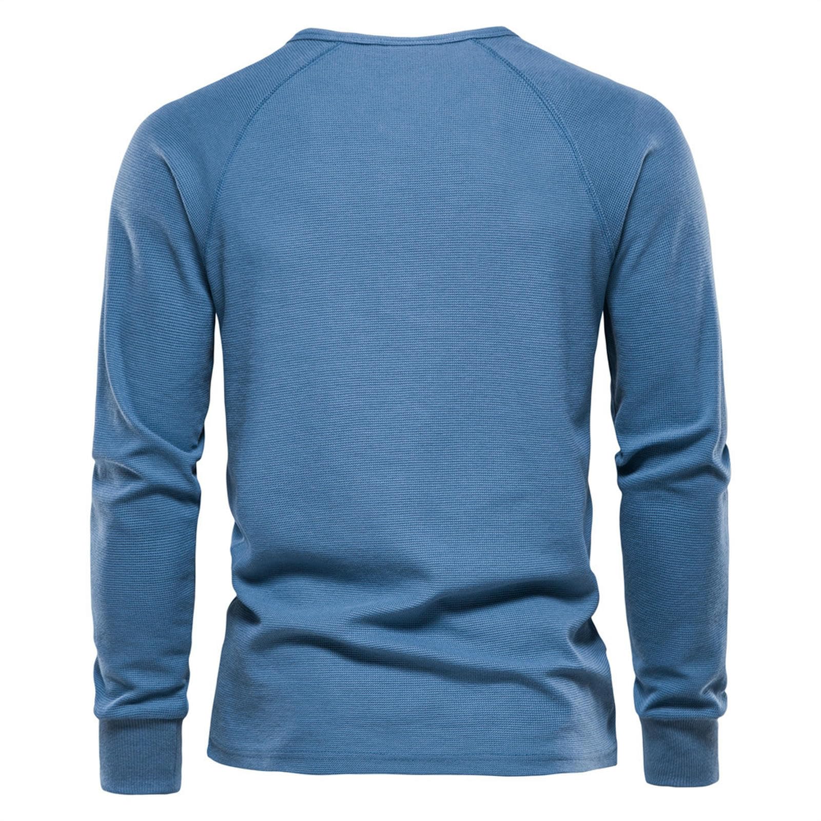 Męskie T-Shirty Jesień i zima męska koszulka z długim rękawem Henry Collar koszulka męska