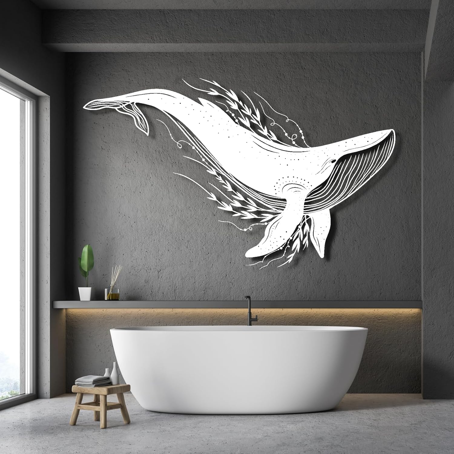 Metal Wall Art, Dolphin Metal Wall Decor, Sea Creatures