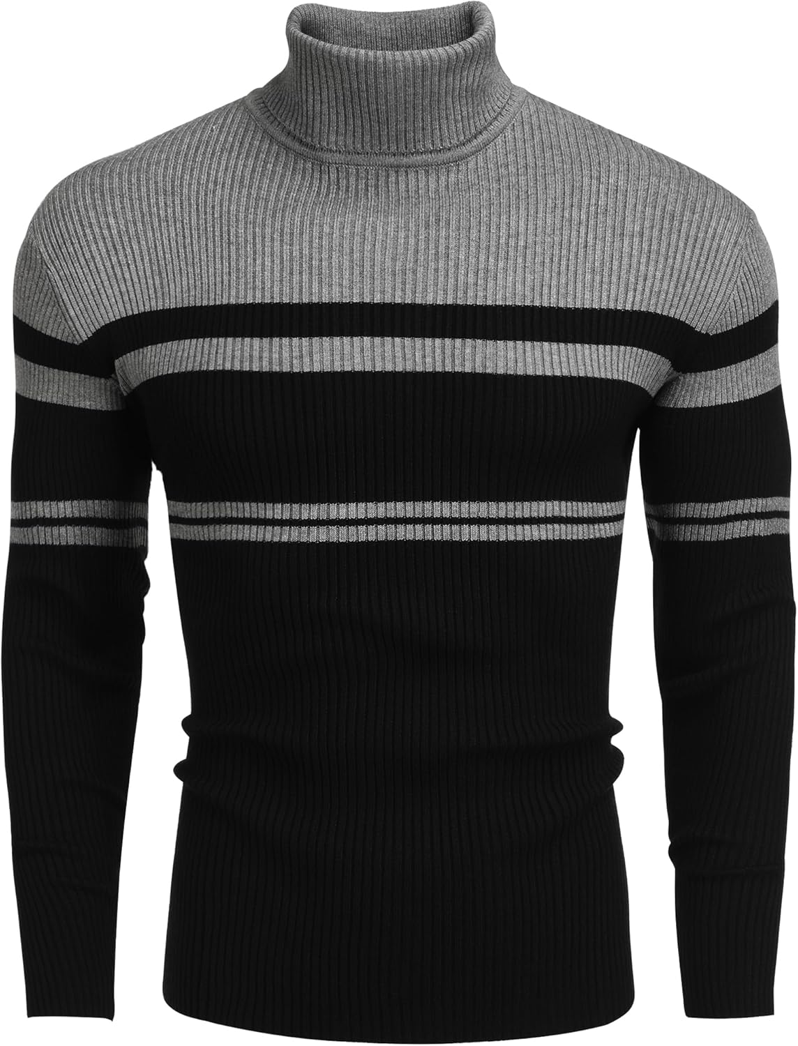 Striped-grey & Black