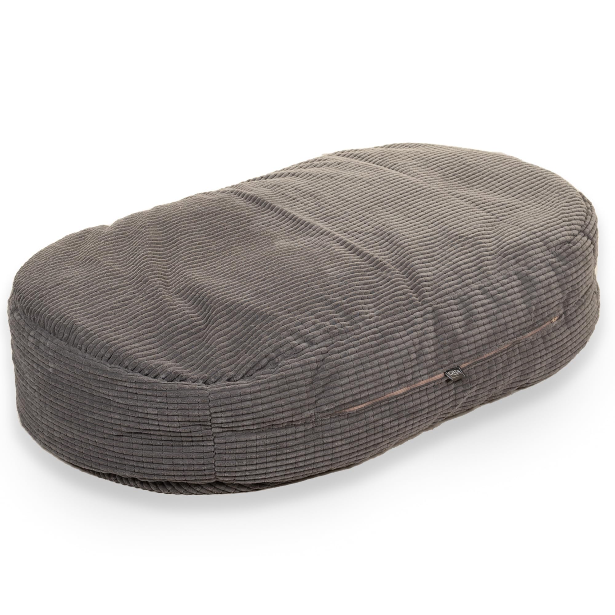 Gilda 4' Sofa Bed Lounger Bean Bag Delivered Filled Corduroy (Grey)