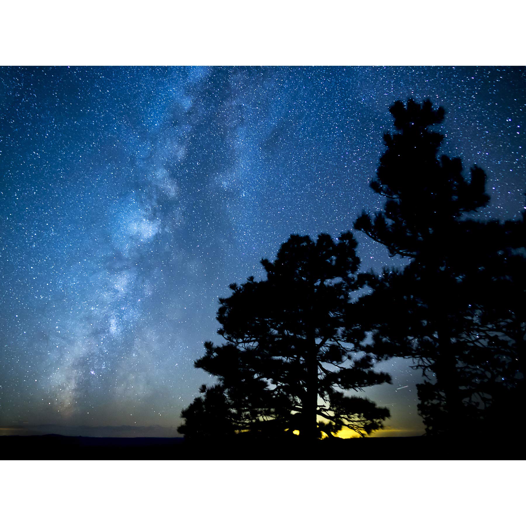 Artery8 BLM Wick Grand Canyon-Parashant Monument Stars Milky Way Premium Wall Art Canvas Print 18X24 Inch