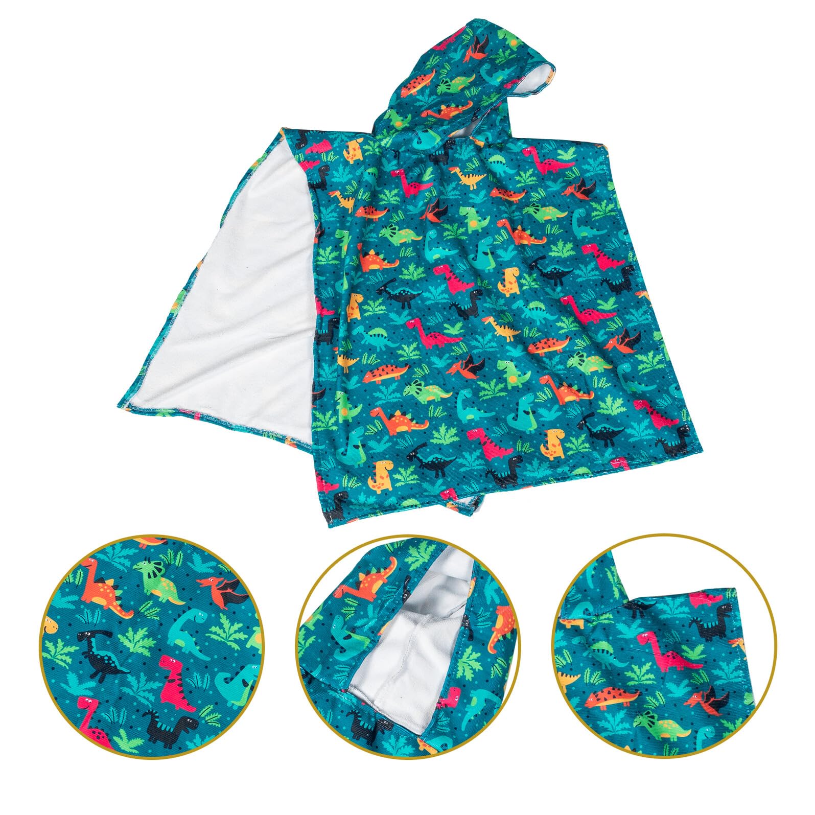 Toalla de Baño Capucha para Niños Toalla Absorbente para Playa 3D Super Absorbente de Fibra Superfina para Ñiño y Niño Obsequio para Playa y Piscina
