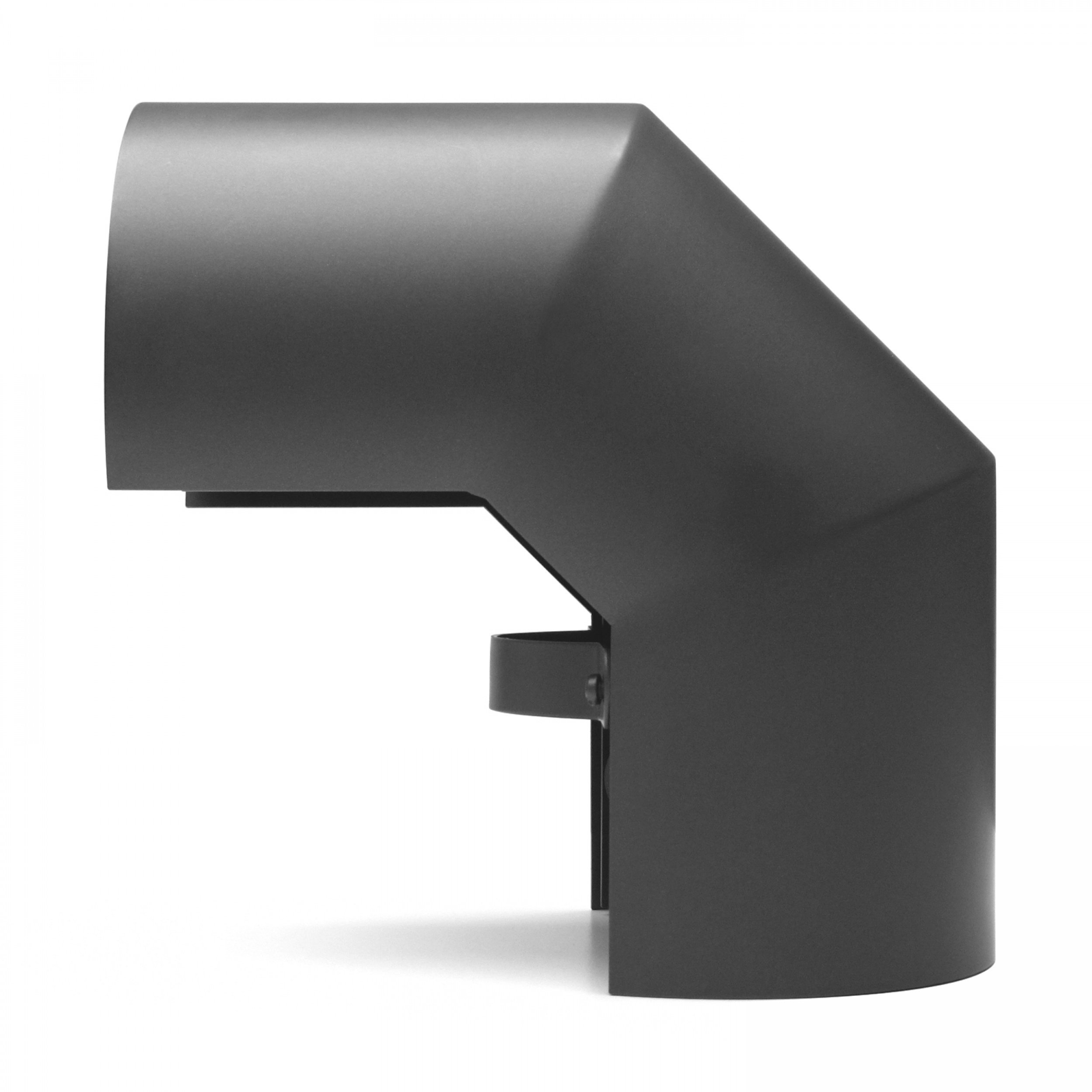 raik Thermoschild für 90° Rauchrohrbogen 150 mm Durchmesser schwarz Stahl 2 mm, Senotherm-beschichtet, Hitzeschutz für Kamin- und Ofenrohre Made in EU