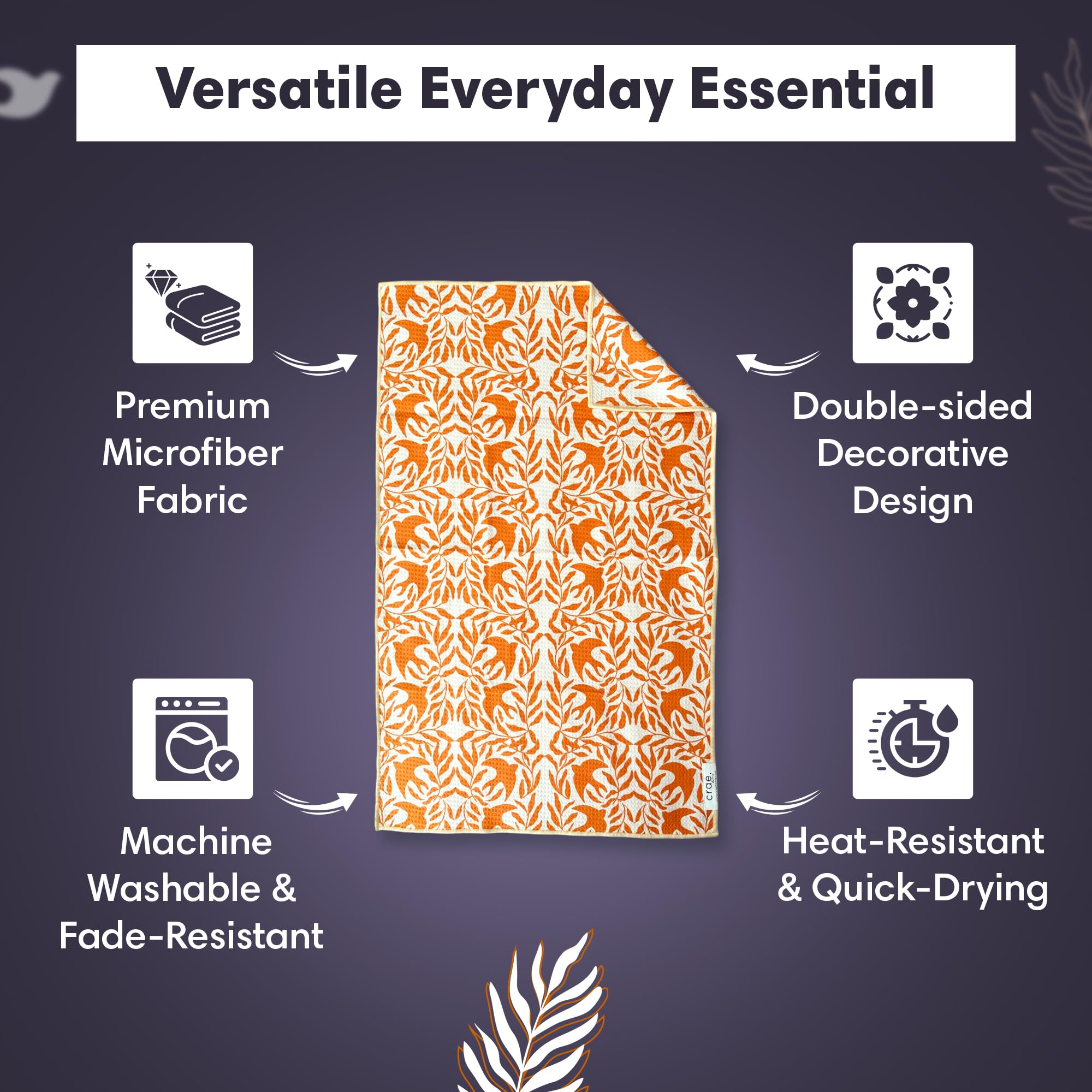 Amazon.com: Double-Sided Kitchen Hand Towels, High Absorbent