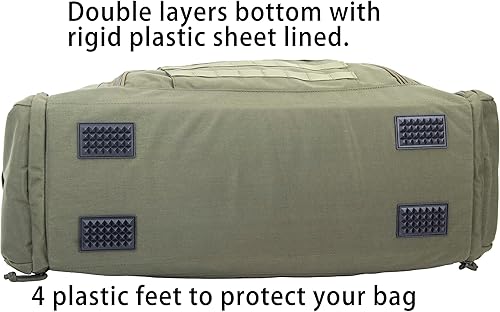 Miniatura 8 de Bolsa táctica MOLLE Gear Bag con 4 organizadores modulares de engranajes cubos de embalaje. Ideal para caza, campo de tiro, aplicación de la ley,