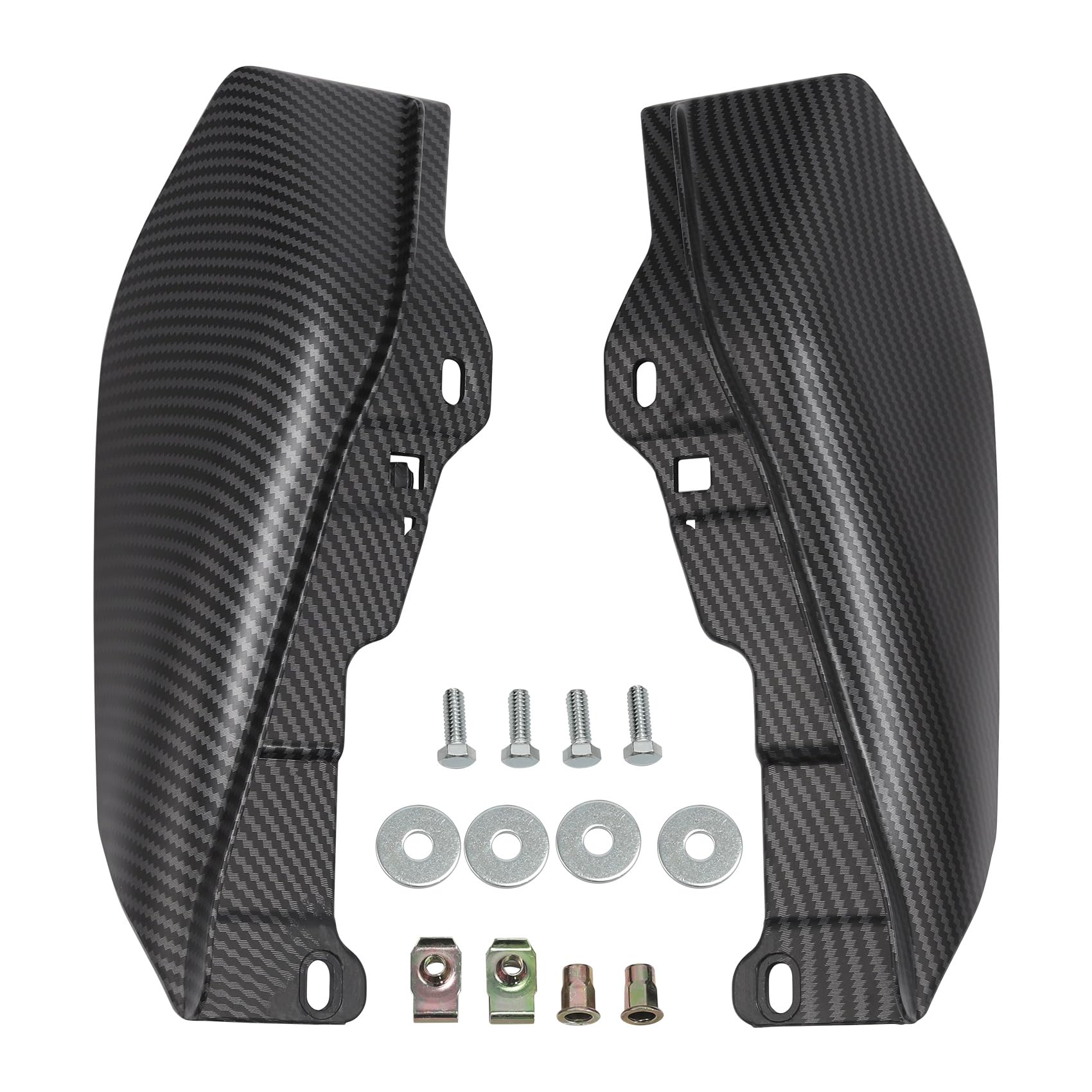 XMT-MOTO Mid-Frame Air Deflectors Fit For Harley Touring 2009-2024, Carbon Fiber Painted