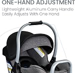 Britax Willow SC Infant Car Seat With Alpine Base — Pindot Onyx | Rear Facing Lightweight Baby Car Seat, ClickTight, One-Hand Adjustable Carry Handle, SafeWash & StayClean Fabrics