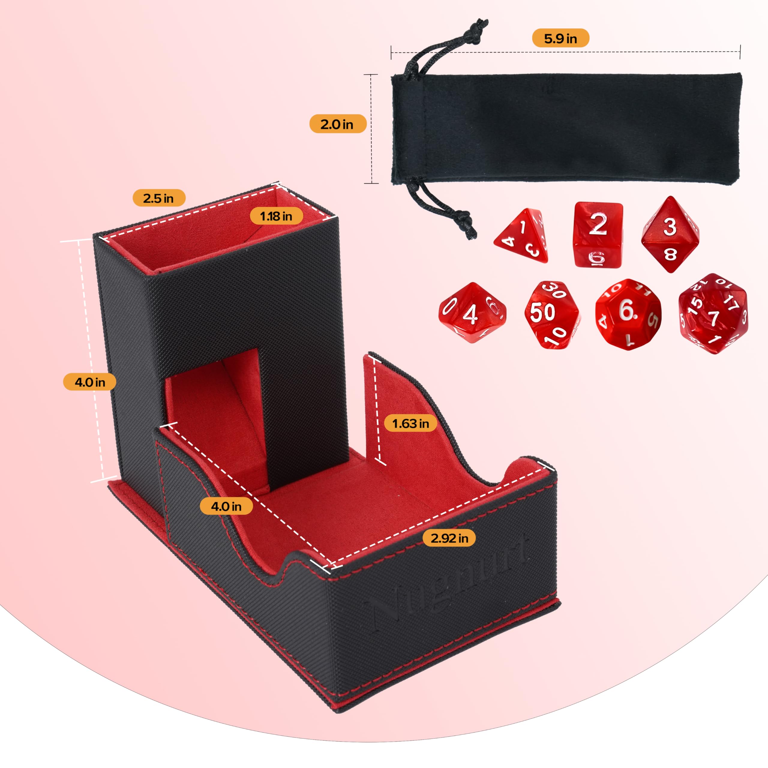 Amazon.com: Nugnurt Dice Tower & DND Dice Tray, Foldable Portable