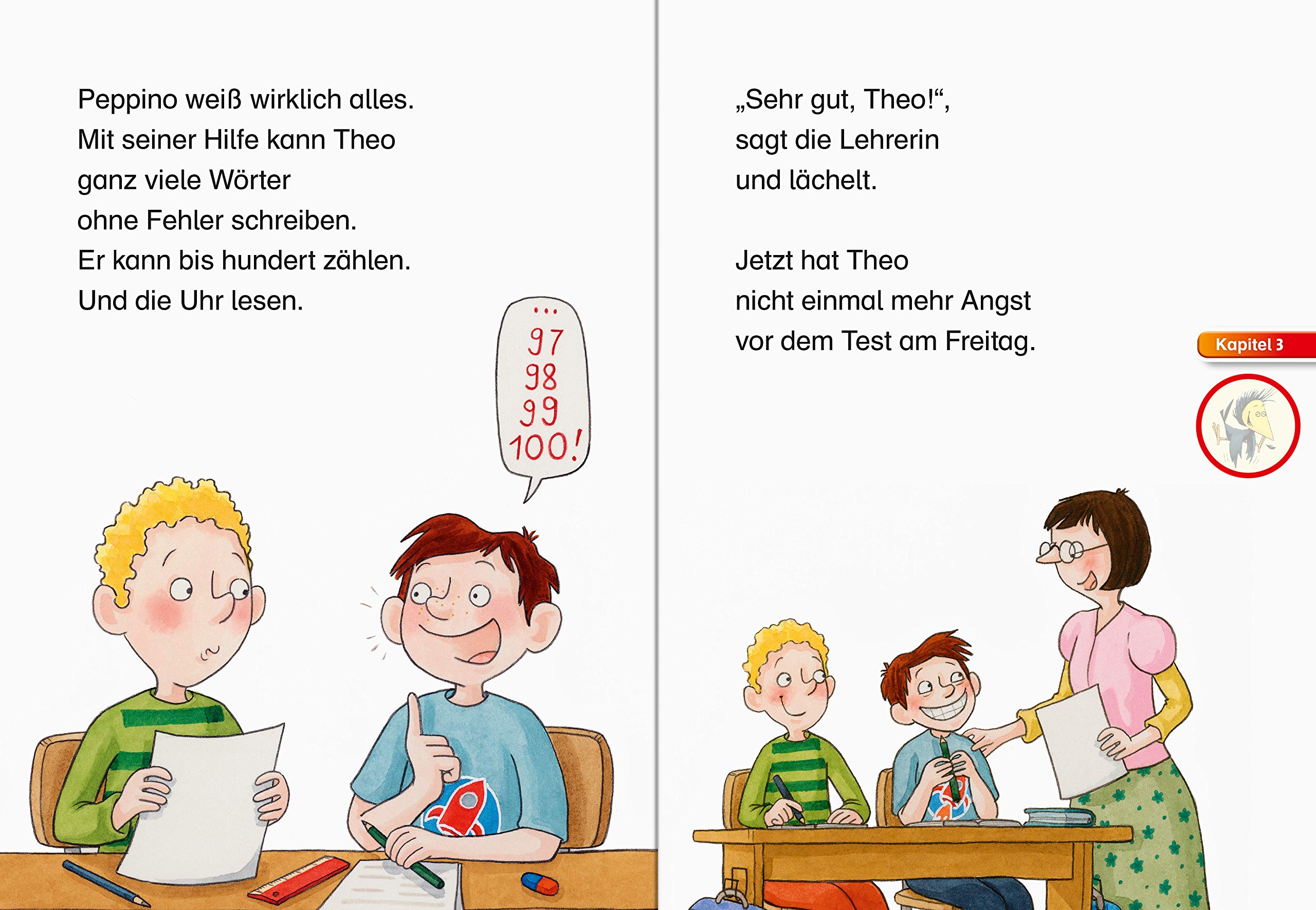 Theo und der Mann im Ohr - Leserabe 1. Klasse - Erstlesebuch für Kinder ab 6 Jahren: Eine Schul-Mutmach-Geschichte (Leserabe - 1. Lesestufe)