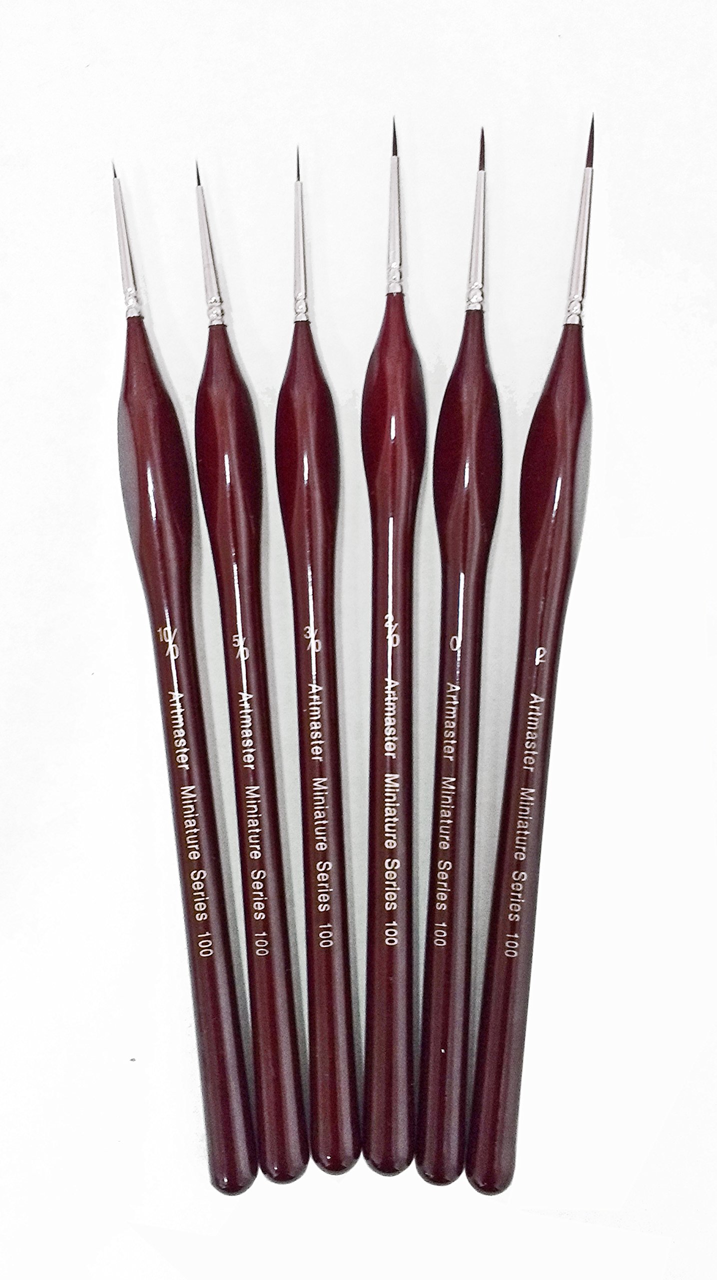 The Art Shop Skipton Brown, Silver Extra Fine Detail Paint Brush - 6 Sizes | Artists, Modellers, Miniatures