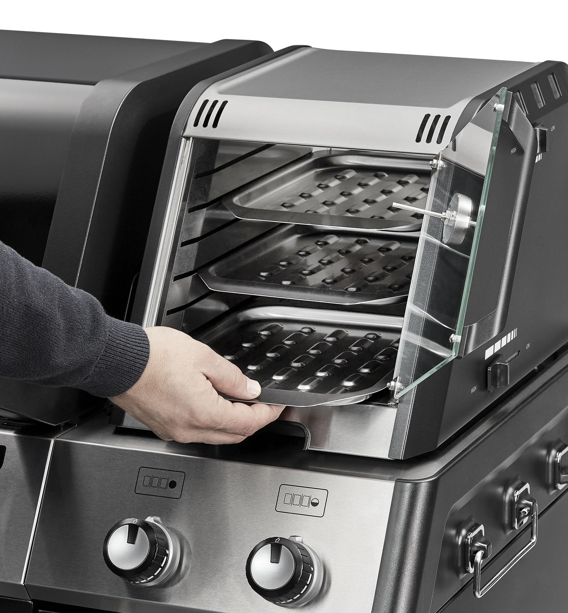 Enders® Delicater™-Ofen für UNIQ® Pro 3 IK und UNIQ PRO 3 IK Kitchen CRUSTER®#8603, schwarz/edelstahlfarben