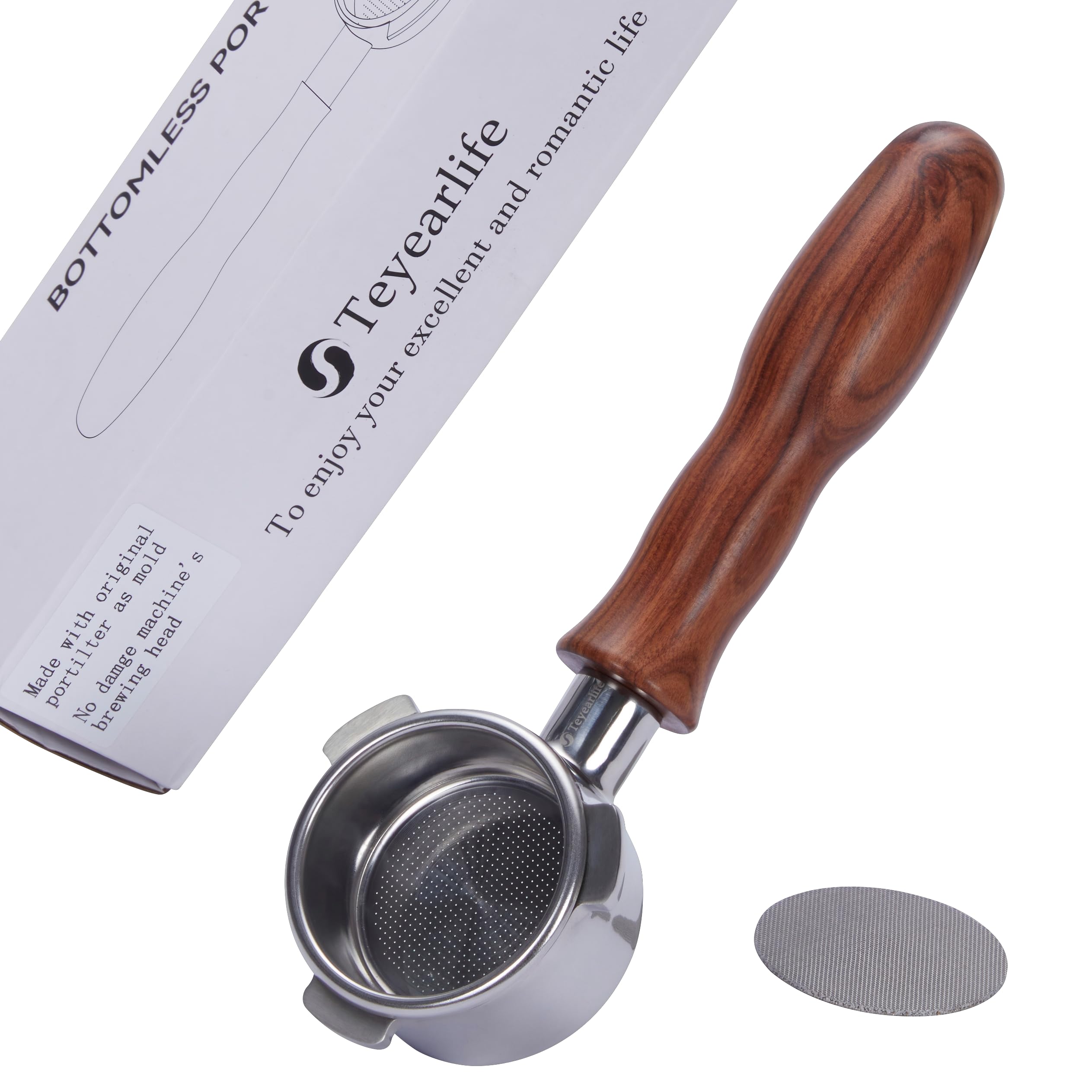 Teyearlife54mm Bottomless Portafilter for Breville Barista Express Pro  Touch Bambino Infuser Espresso Accessorie produced with original porta  filter