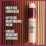 Maybelline New York Instant Age Rewind Eraser Multi-Use Concealer, Under Eye Dark Circles Treatment, Non-Comedogenic, Up to 12 hours wear, Vegan, Shade: Fair (110), 6 ml