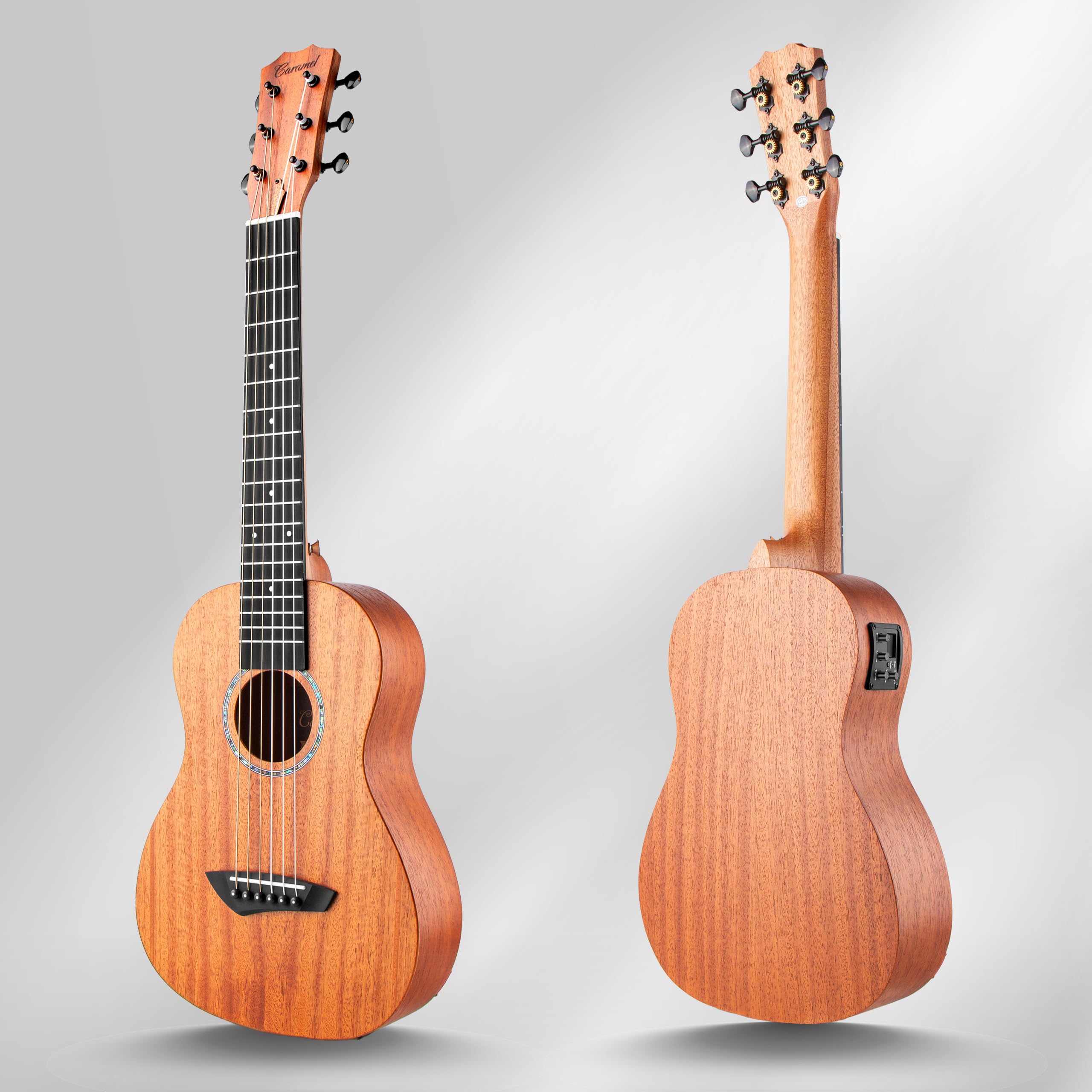 Amazon.com: Caramel 30 inch All Solid Mahogany 6 String Ukulele