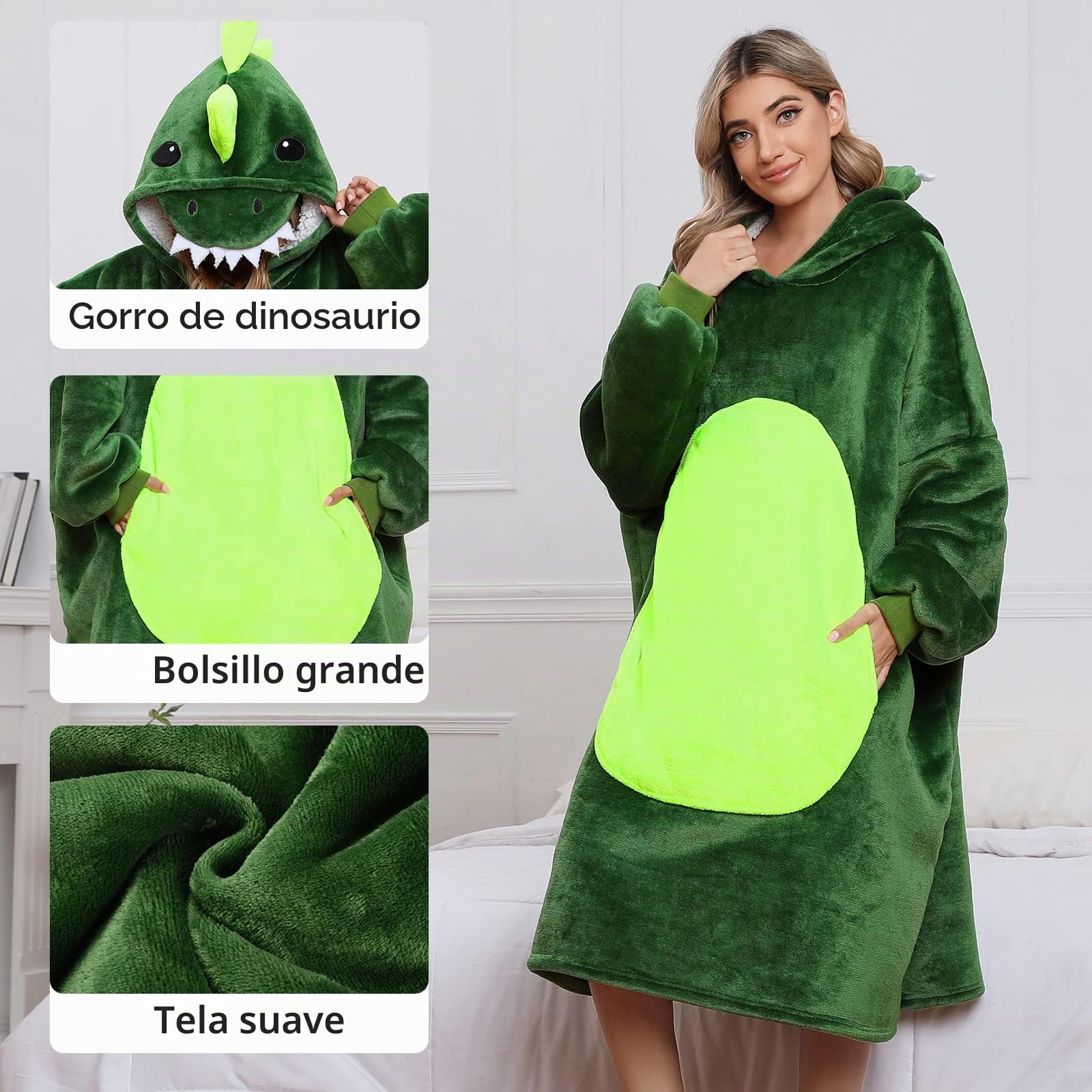 Niwicee Sudadera con Capucha de Gran Tamaño TV Manta Hoodie con Bolsillo Sherpa Suave y Cálida Hoodie Sudadera Manta Pullover Sudadera para Niños, Adultos, Hombres,Mujer