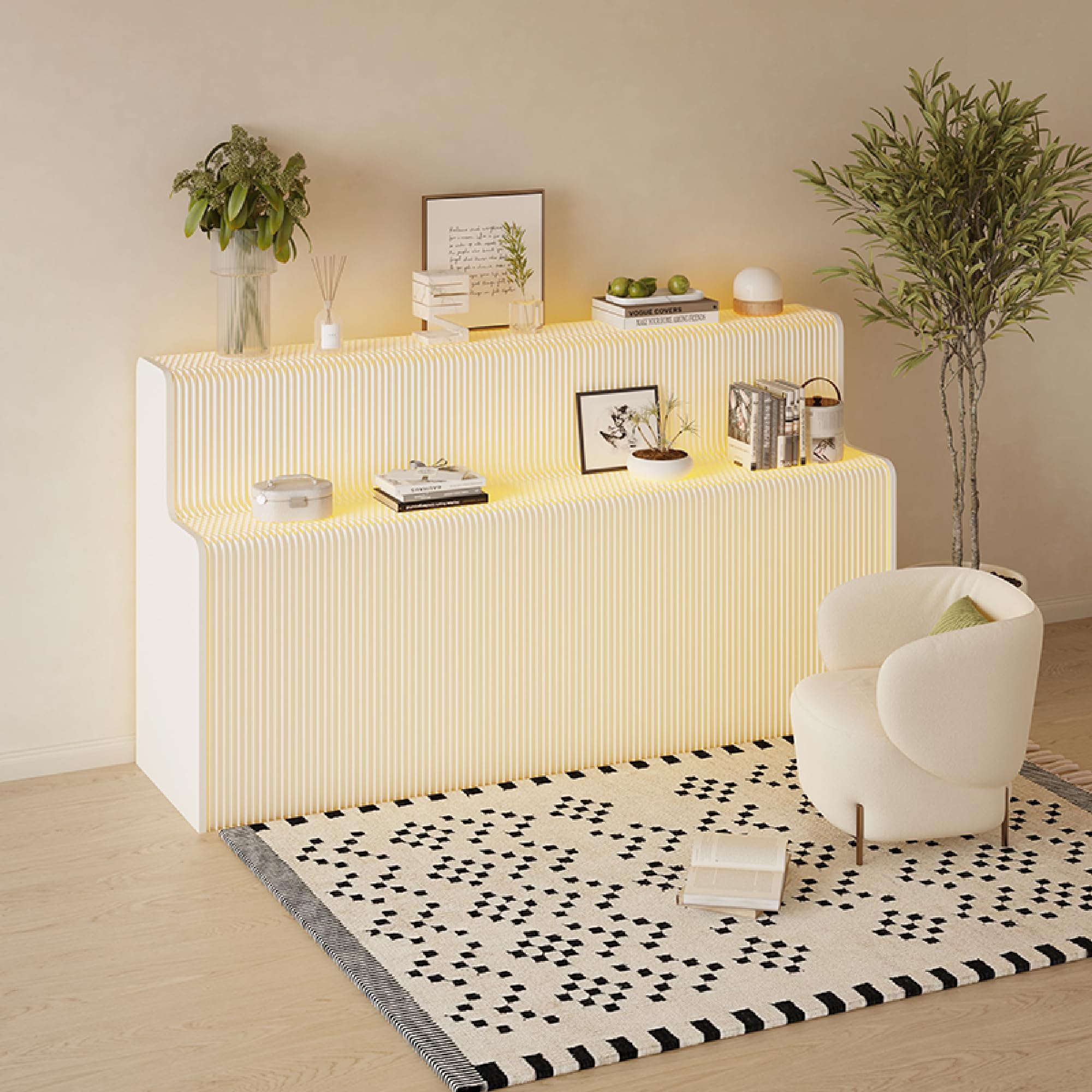 ペーパー陳列台ディスプレイラック長さ2-3ｍ高さ118㎝幅64㎝展示台店舗用品 Amazon.co.jp: 陳列棚 什器 ペーパー展示台 折りたたみ式 ディスプレイ