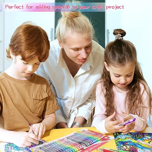 Miniatura 6 de Bolígrafos de gel perfumados a fruta, bolígrafos de gel con purpurina perfumada dulce, bonitos suministros escolares para colorear, diario, dibujar