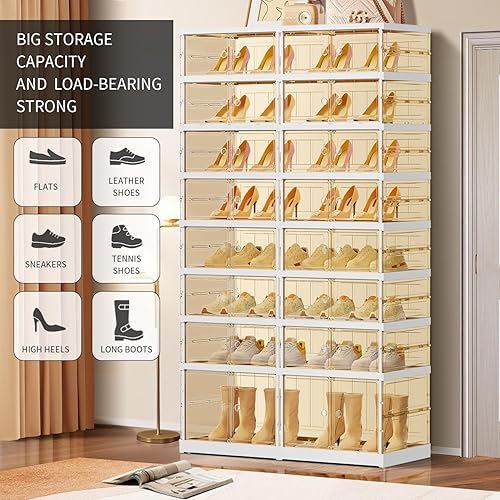 Miniatura 3 de EHAMILY Zapateros independientes de 8 niveles y 16 rejillas