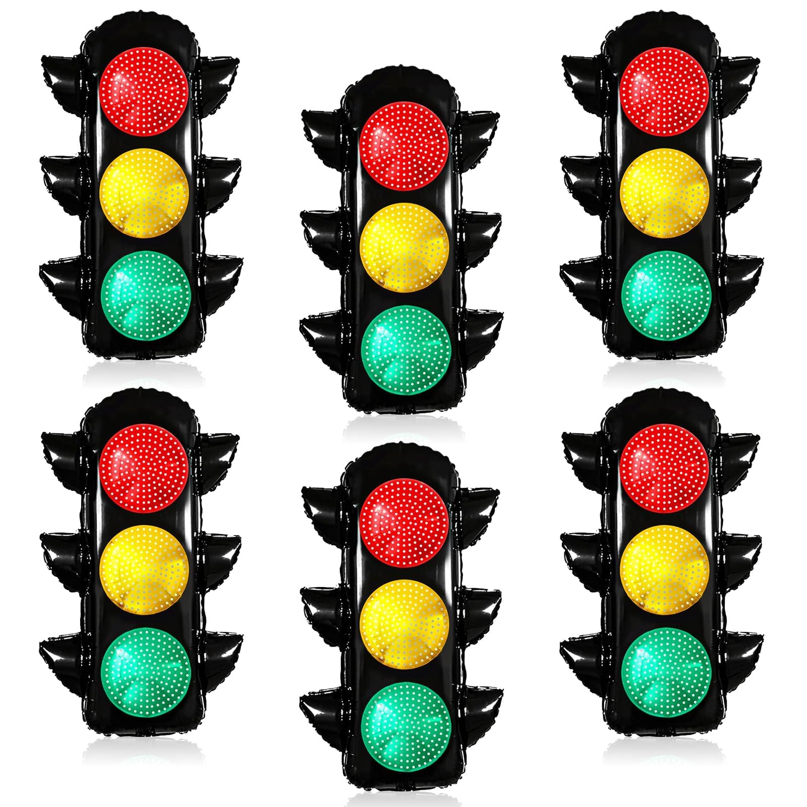 6Pcs Traffic Light Balloons for Race Car Birthday Party Decorations Race Car Balloons Car Themed Birthday Party Decorations Supplies