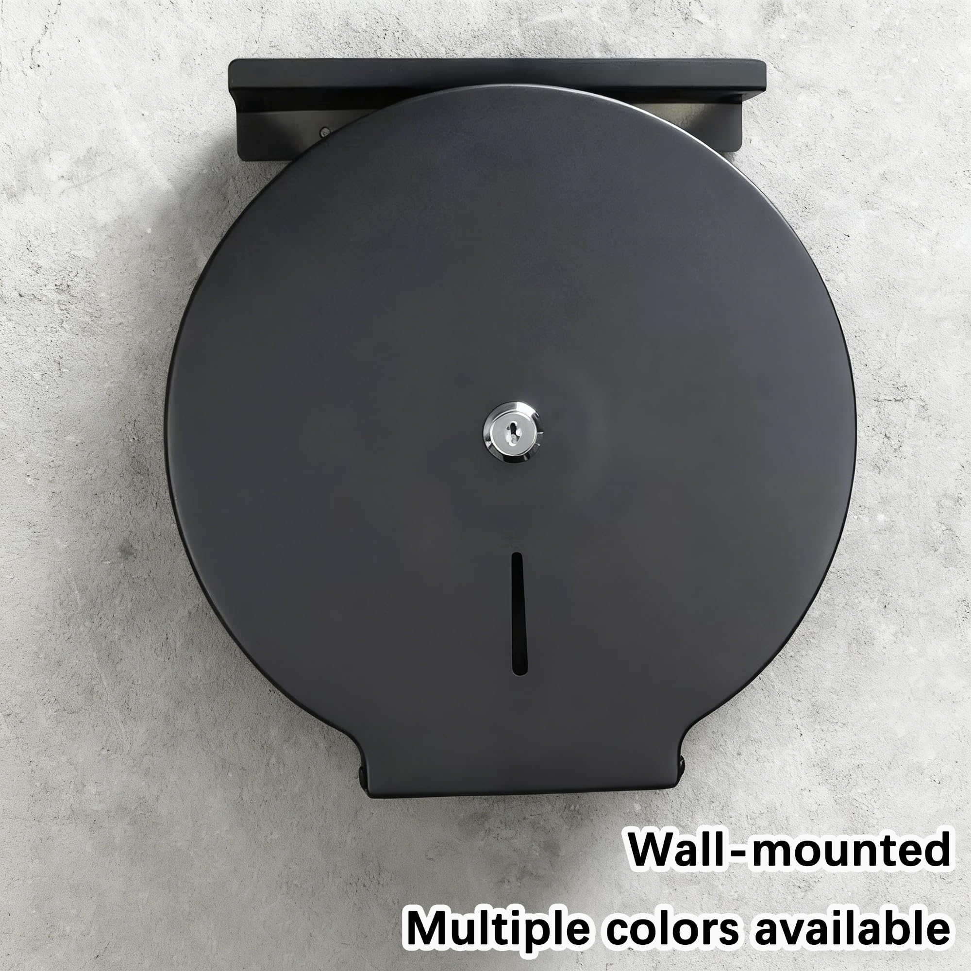 NICEME Toallero Acero Inoxidable Negro 255mm Mandril 40mm