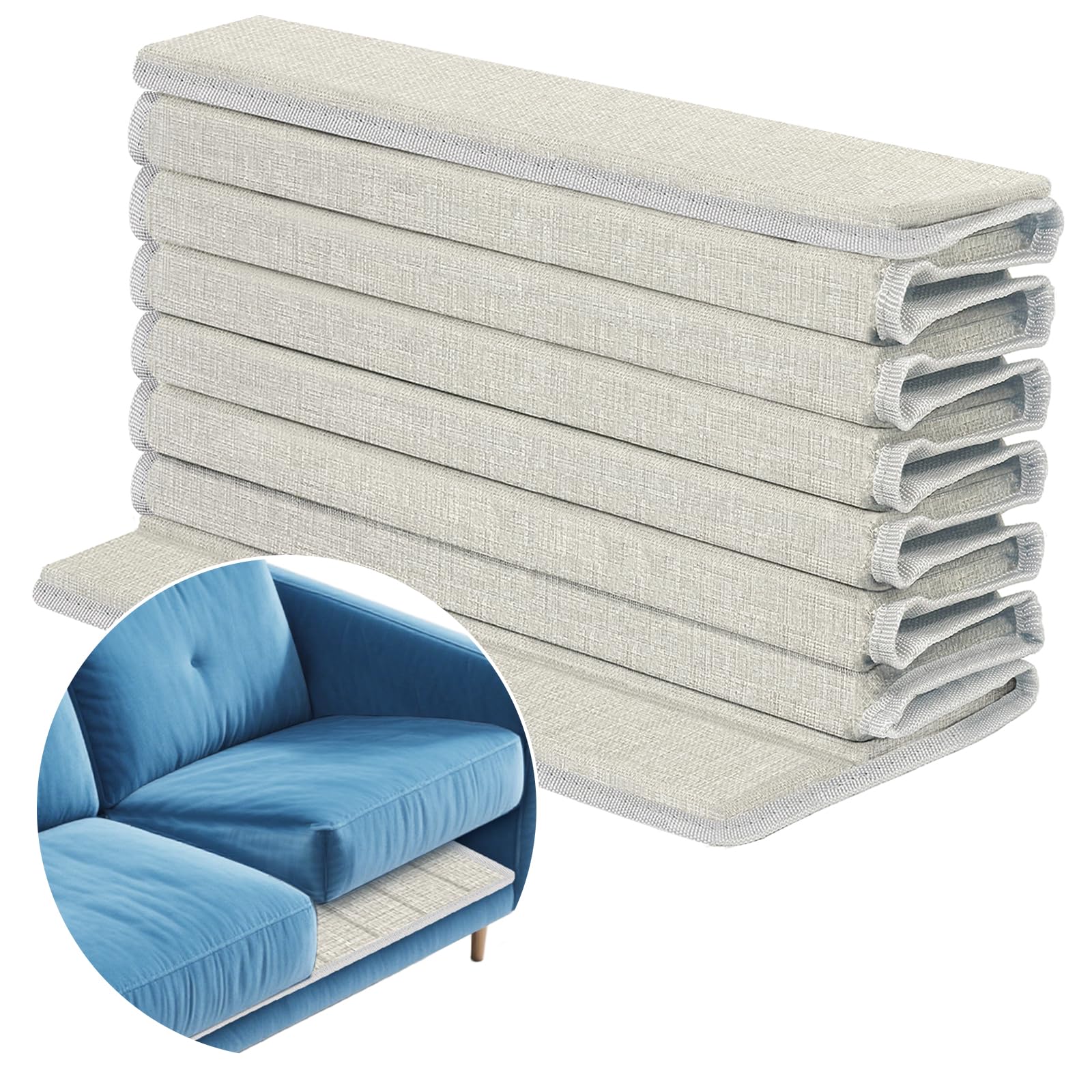 Coussin de soutien pour canapé d'assise affaissé, 60 x 170 cm, pliable, pièce de rechange, en bois, pour la plupart des canapés 3 places, beige