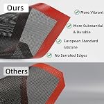Silicone Baking Mat with Microperforated, 2 PCS Perforated Baking Mats/Oven Liners for 13" x 18" Half Sheet Pan, Reusable Air Mesh Silicone Mat for Cookie/Eclair/Bread/Pizza/Pastry