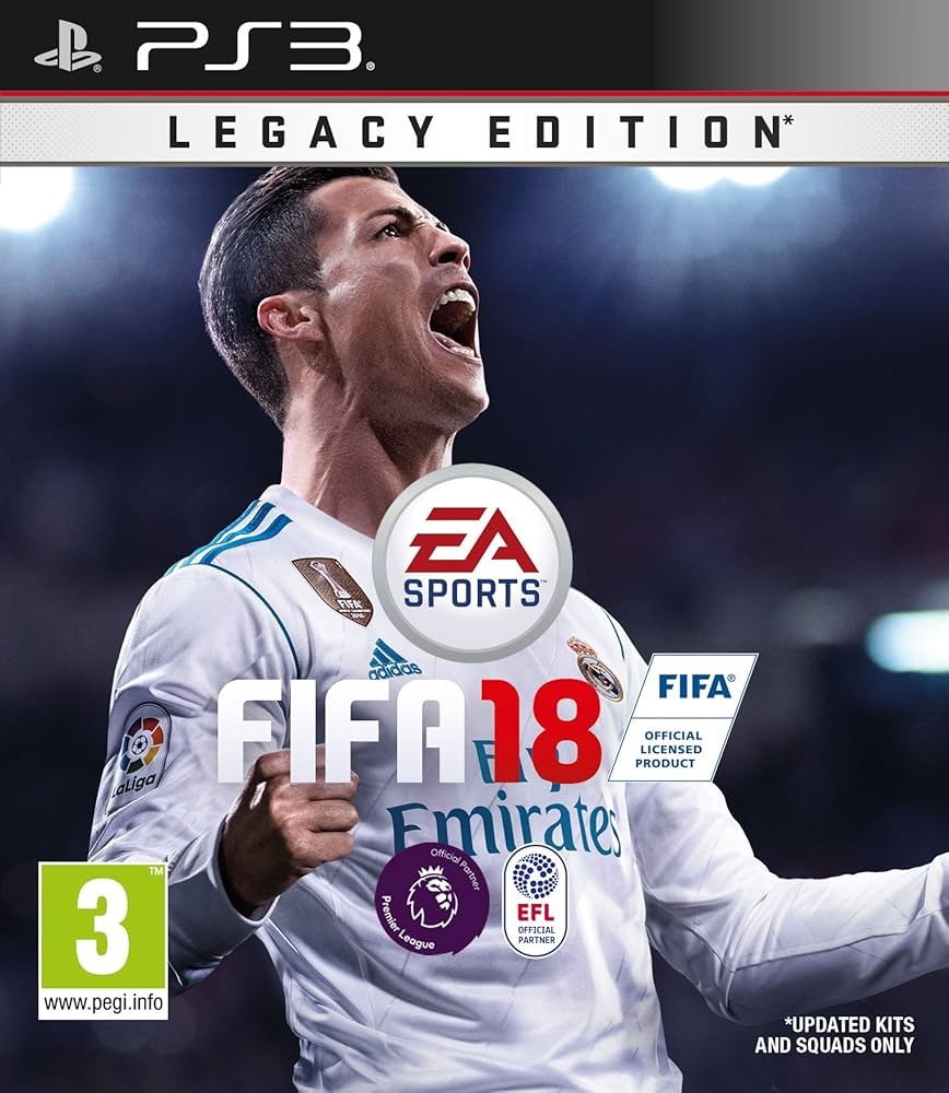 (未使用･未開封品)FIFA 18 Legacy Edition - PS3 Amazon.com: FIFA 18 Legacy Edition (PS3) : Video Games