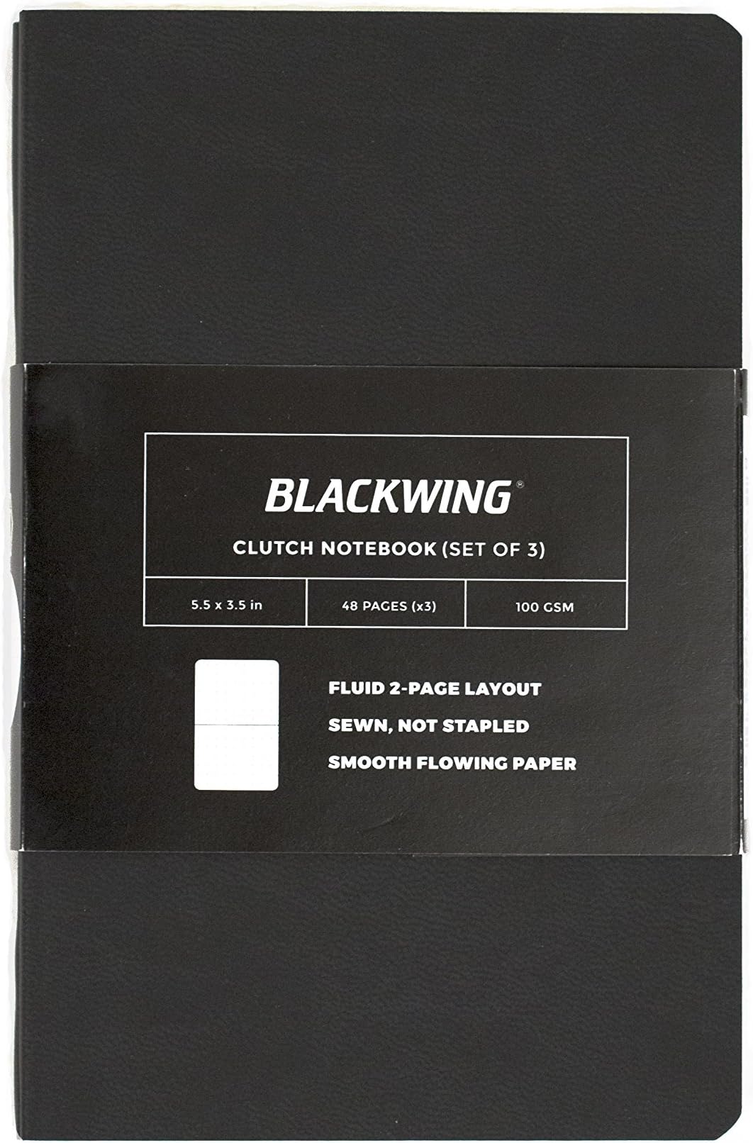 Blackwing Clutch Journal, Black Softcover Notebook, 48 pg. (Blank)