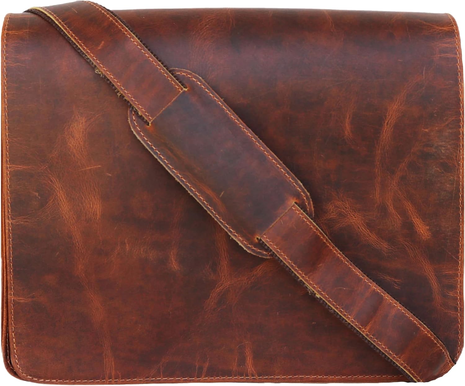 Jaald 40 cm Borsa a tracolla in pelle ventiquattrore Borsa a tracolla per ufficio Borsa vintage da uomo per laptop Borsa a tracolla in pelle per laptop Borsa a tracolla, marrone