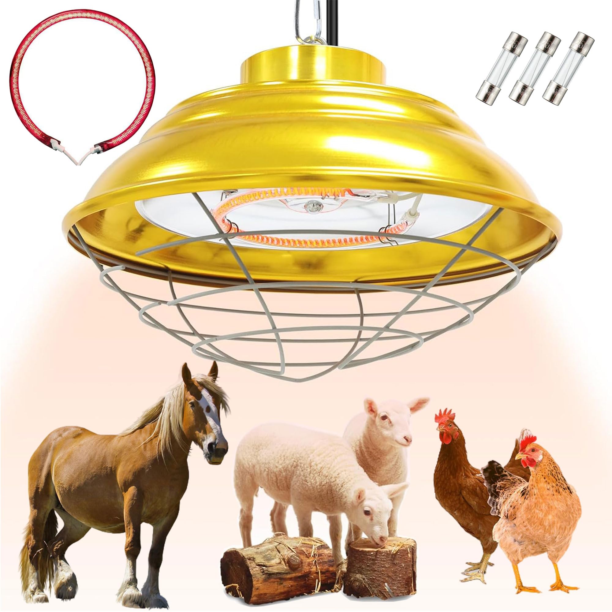 Amazon.com: Heat Lamp for Chickens,300W-600W Dual-Temperature