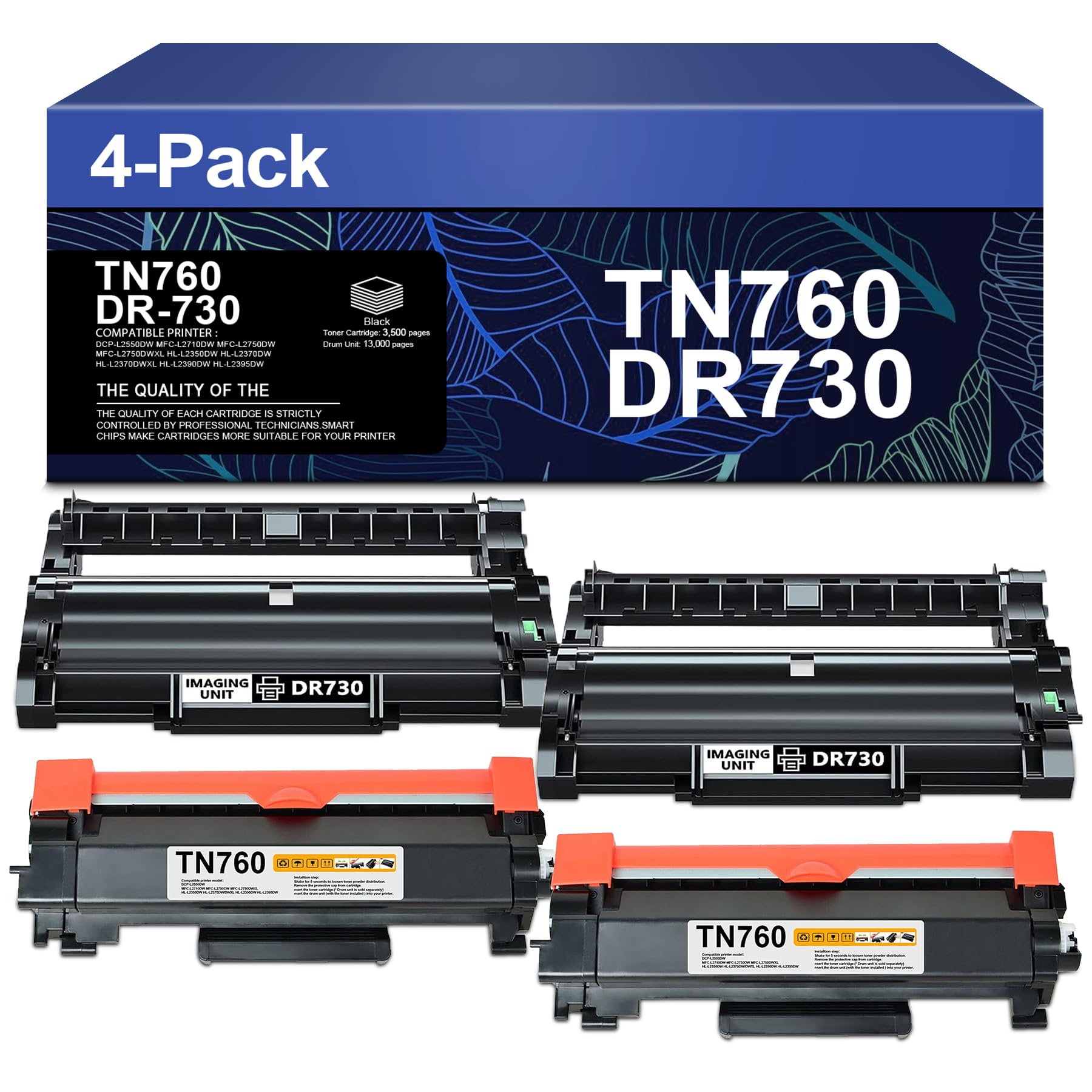 DR730 Unità Tamburo Compatibile 2 Pezzi Per Stampanti Brother - Foto 7