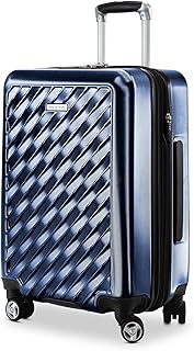 Melrose Hardside Expandable Luggage with Lightweight Construction for Smooth Traveling, Stylish, Durable, and Spacious, Men and Women, Prussian Blue, Check-In Medium 25-Inch