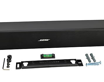 Sound Bass Universal Soundbar Wall Mount Kit for Bose Cine Mate 120/Solo 5 (Black)