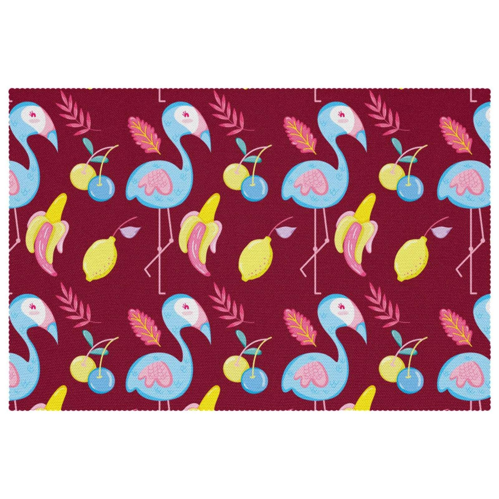 Set de table motif flamant rose pastel pour sublimer vos repas de terrasse en été