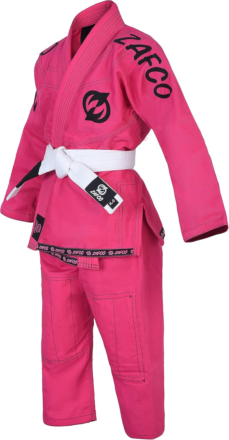 Brazilian Jiu Jitsu, Kids Jiu Jitsu Gi Children BJJ Gi Grappling Kimonos Lightweight White Belt - Image 6