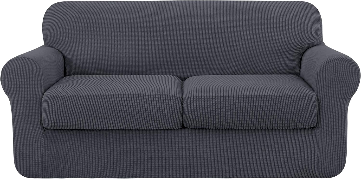 SUBRTEX 3 Piece Sofa Cover High Stretch Couch Slipcover for