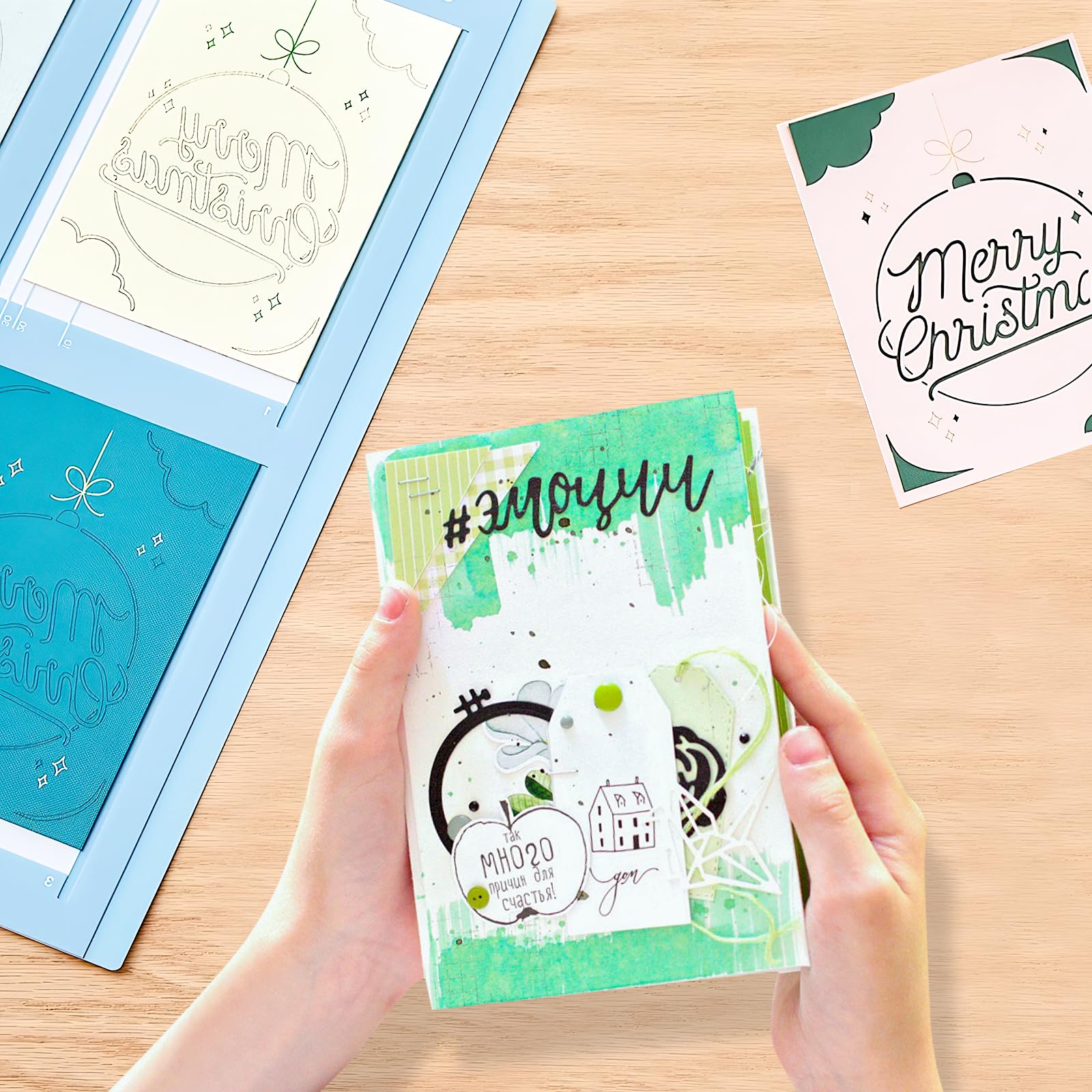 Tappetini Da Taglio Per Cricut Joy Xtra - 3 Pezzi Autoadesivi 4.7x6.5 Pollici Per Biglietti Fai Da Te - Foto 6