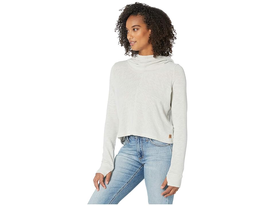 

tentree Juneau Hooded Long Sleeve (High-Rise) Women's Sweatshirt, Silver