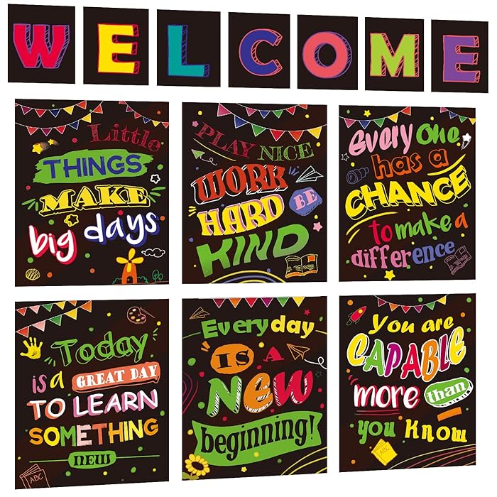 Buy 13 Pieces Motivational Posters For Classroom Decoration,Growth