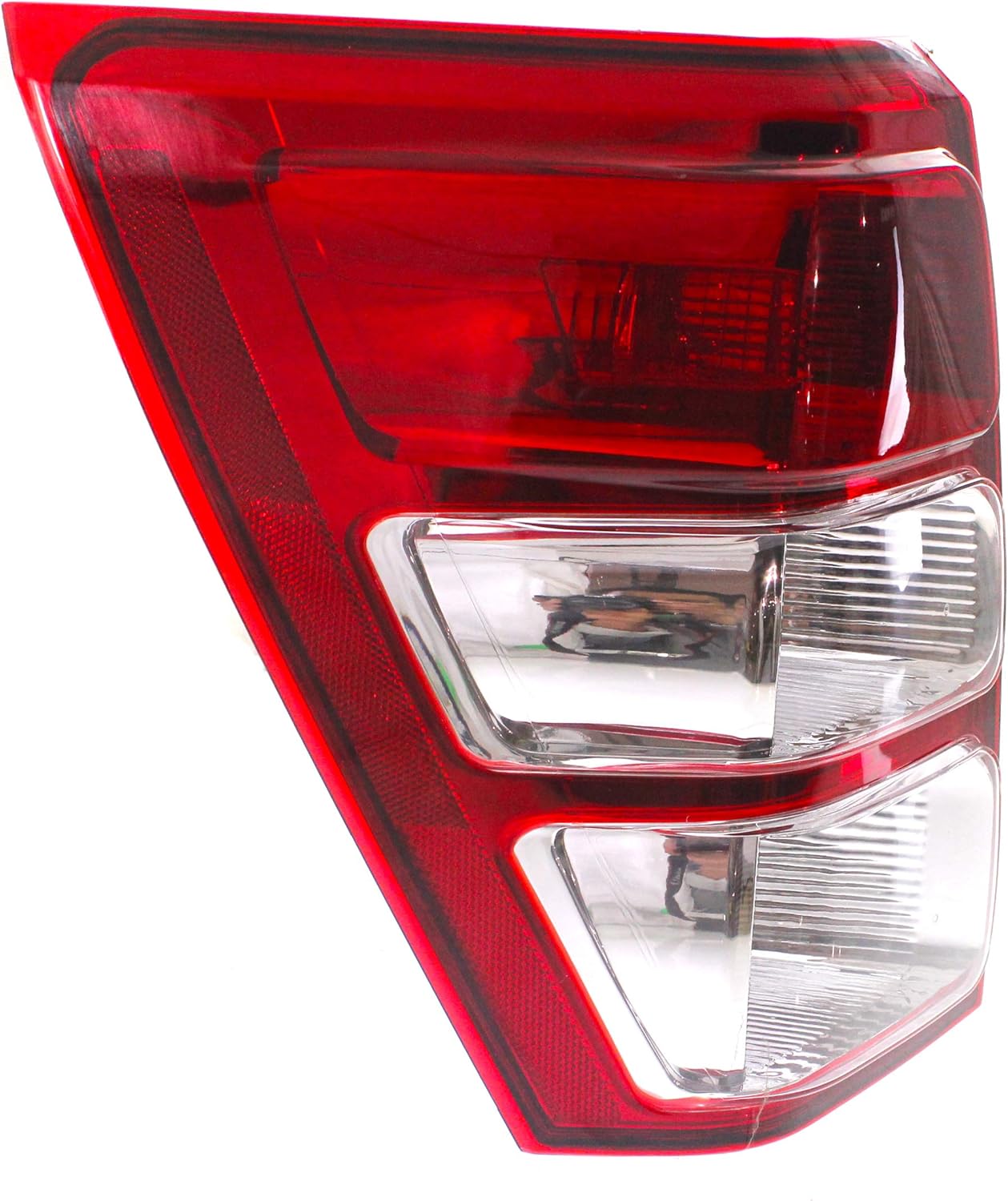 Evan-Fischer Tail Light Lens and Housing Compatible with 2006-2013 Suzuki Grand Vitara Driver Side