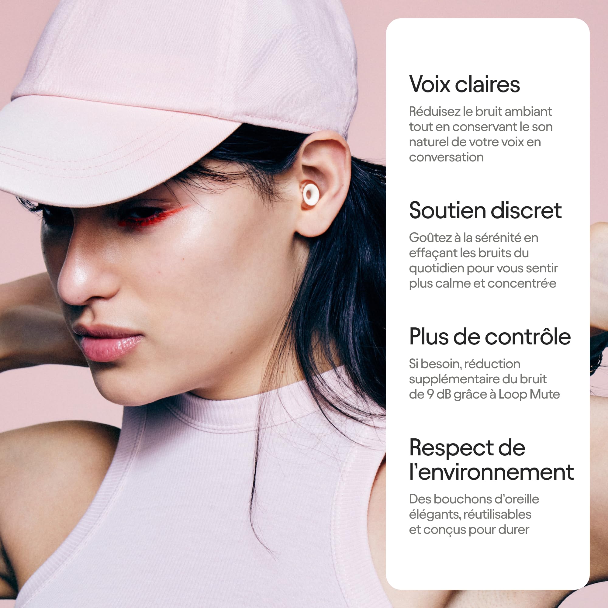 Loop Engage 2 Plus Bouchons d’oreille – Réduction du bruit 16 dB + Mute