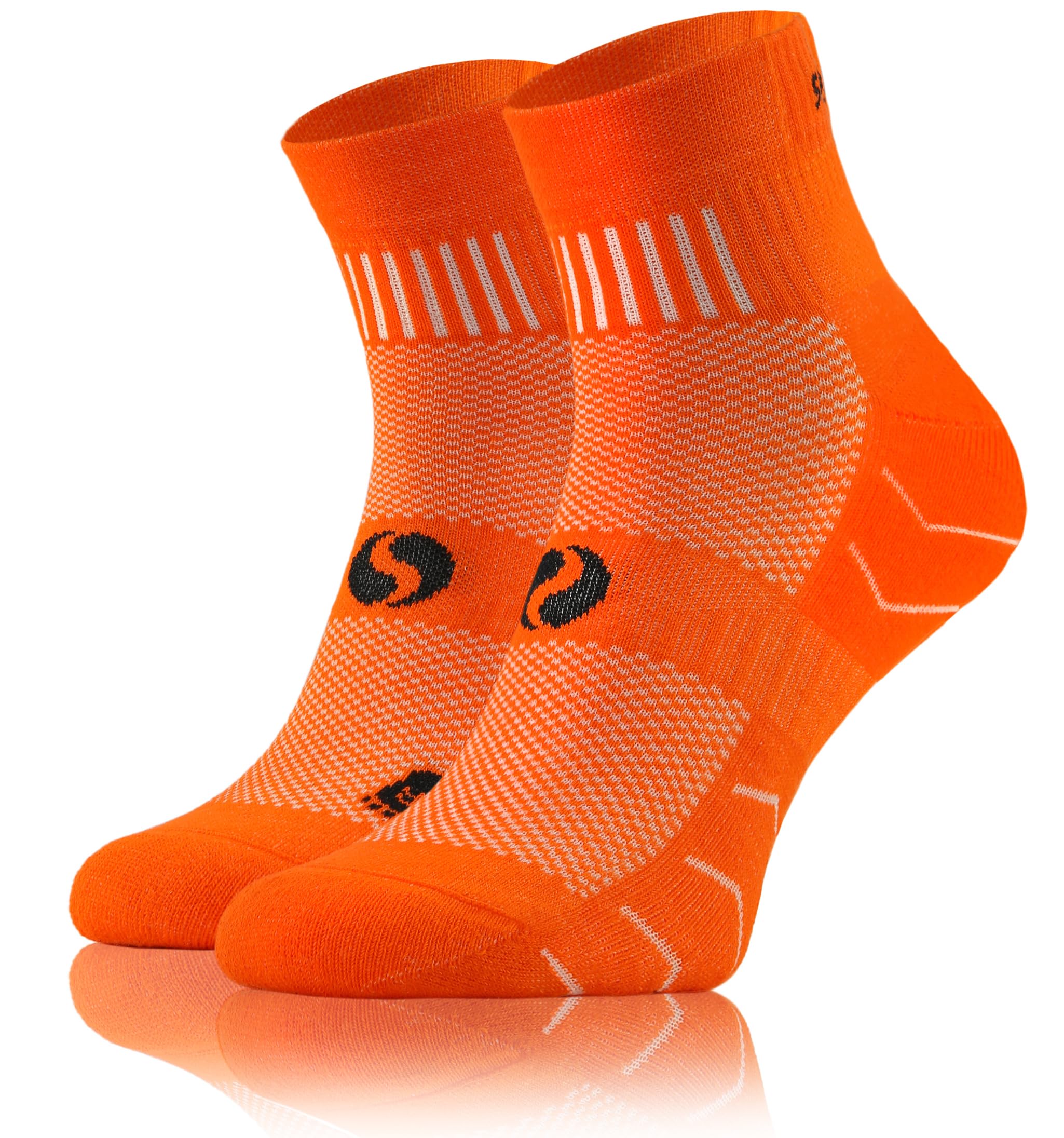 sesto senso 1 Pair Running Socks Cotton Sports Socks Women Men Colourful Sports Socks, orange, 43-47