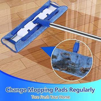 5PCS Multi-Surface MR SIGA Mop Refill Pads Braided Cloths For Glass Floors & Delicate Areas Fiber Mop Pad Replacement
