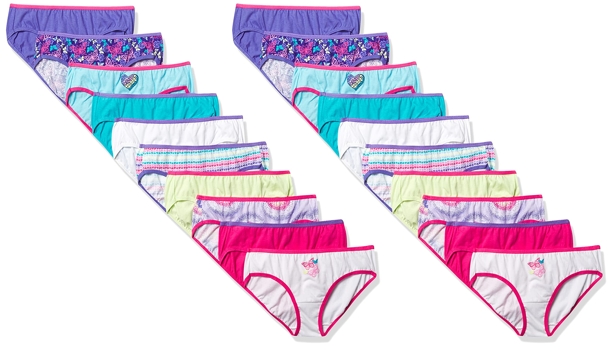 Hanes Girls And Toddler Underwear, Cotton Knit Tagless